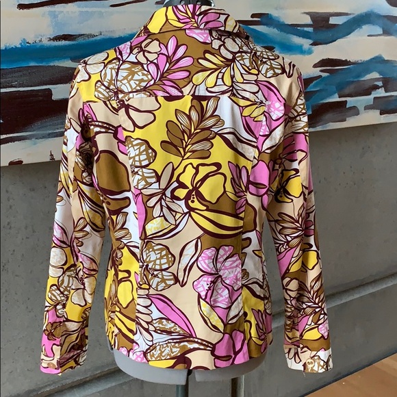 Harve Benard Vintage Floral Blazer Jacket - Picture 3 of 7